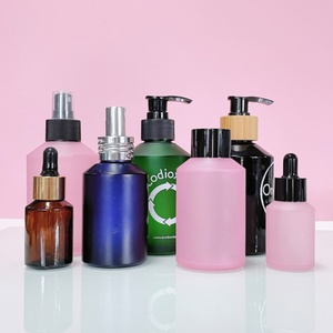 Custom 30ml Eye Oil Serum Cosmetic Packaging 1oz 2oz 60ml Slanted Shoulder <b>Empty</b> Repair Essential Oil Glass Dropper Bottle - Product Image 5