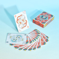 Cartes à Jouer Personnalisées – Design Sur Mesure, Entièrement en Plastique, Étanche, Carton 330 g/m² à Cœur Noir, avec Boîte Personnalisée pour Collection