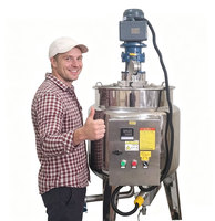 Machine de mélange chauffante, cuve homogénéisatrice sous vide, équipement de fabrication de produits démaquillants pour la ligne de production de lotions de soin et de cires capillaires