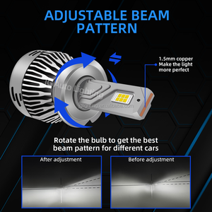 JG 위스토미 A5 드라이버리스 LED 헤드램프 90w 16000 루멘 HB3 HB4 9005 9006 LED 헤드램프 개조 키트 H11 H7 H4 - Product Image 3