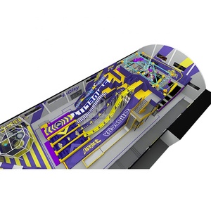 Qiaoqiao 2400SQM Commercial Indoor <strong>Ninja</strong> Park Slides Trampoline Giant Indoor Playground Spiral Slides - Product Image 3