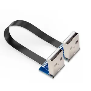 Ultra-thin FPV Standard USB to USB flexible fpc ribbon Cable Male to Male 5pin connector Used for PCB installation A1 to A1