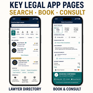 Servicio Legal Personalizado, Consulta de <span class=keywords><strong>Abogado</strong></span>, Desarrollo de Aplicaciones para IOS y Android con Directorio de Abogados y Reserva de Citas LionCreate - Product Image 3