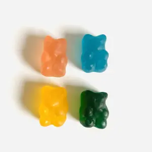 Oem trái cây Hương vị gấu hình dạng Yummy Gummy kẹo mini gói đường tráng Gummy kẹo