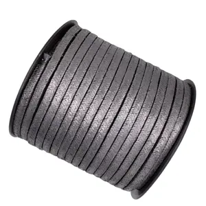 High Temperature Resistance Mechanical Sealing Rope Expanded Pure Graphite Metallic Gland Braided Packing For Valve Seal