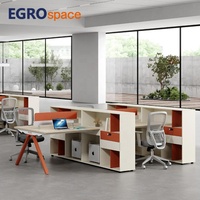EGROspace Mobilier de bureau au design moderne et élégant, table modulaire pour coworking, poste de travail