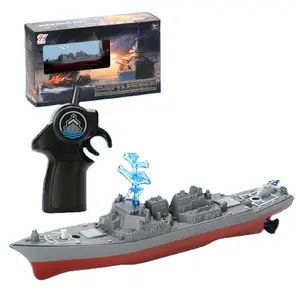 2023新款遥控战舰玩具可充电遥控船模玩具出售