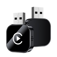 Adaptateur CarPlay 2-en-1, Dongle et Récepteur, Adaptateur CarPlay Sans Fil pour Appareils IOS et Android