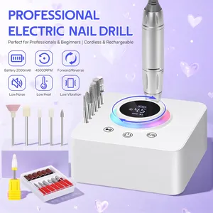 Machine à ongles électrique professionnelle 45000 tr/min, lime à ongles portable pour salon, outil de manucure à faible bruit - Product Image 2