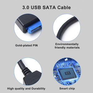 Cable USB 3.0 a SATA 15P de LUNG KAY, 5 Gbps, para Disco Duro HDD/SSD SATA de 2.5 Pulgadas, Cable Personalizado, Adaptador para Disco Duro Externo - Product Image 2