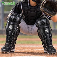 Protège-jambes professionnels YumuQ en PE pour baseball et softball, protection double genou, tibia et pied, OEM ODM
