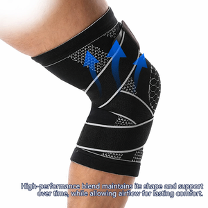 <span class=keywords><strong>Rodillera</strong></span> de compresión ajustable con correa cruzada <span class=keywords><strong>para</strong></span> alivio del tendón rotuliano y soporte de <span class=keywords><strong>ligamentos</strong></span>, personalizable - Product Image 4