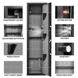 Caja de seguridad de acero de alta calidad, bóveda electrónica Digital duradera para pistola, caja de seguridad, Envío Gratis - Product Image 2