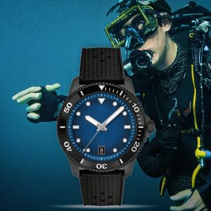 MOQ 50 pz <span class=keywords><strong>44</strong></span> <span class=keywords><strong>mm</strong></span> lunetta in ceramica con luce svizzera 100M impermeabile vetro zaffiro automatico orologio subacqueo - Product Image 5