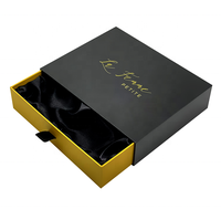 Boîte cadeau de luxe avec tiroir coulissant, doublure en satin, design personnalisé, pour chaussures, foulards, accessoires capillaires et produits de soin