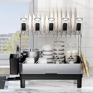 Grande capacité de stockage d'ustensiles ménagers égouttoir rangement de cuisine porte-ustensiles grossier - Product Image 2