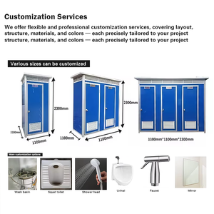 Salle de bain modulaire préfabriquée moderne intégrée, écologique et facile à installer, avec <span class=keywords><strong>douche</strong></span> et toilettes intégrées, design tout-en-un - Product Image 4