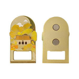 מקרר מזכרת אישית מגנטים אמייל רך חברת מתכת מותגי בקבוק מקרר מגנט - Product Image 3