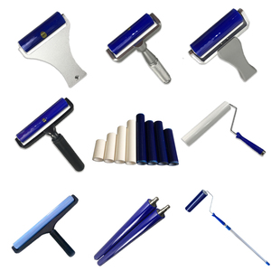 Fabricants Réutilisable Lavable Bleu Nettoyage industriel Salle blanche Silicone <span class=keywords><strong>Caoutchouc</strong></span> PE PP Non pelucheux Dépoussiérage Rouleau <span class=keywords><strong>collant</strong></span> - Product Image 1