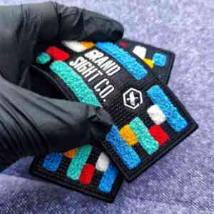Parches de Chenilla Bordados Personalizados con Transferencia Térmica de TPU, Etiqueta 3D Impresa para Ropa - Product Image 4