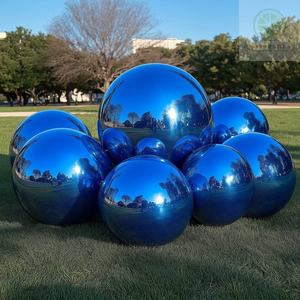 Bola Cermin Tiup Emas dan Perak, Bola Besar Berkilau, Bola Cermin/Sfera Tiup Fantastis untuk Acara dan Promosi - Product Image 3