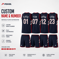 Conjunto de Uniforme de Baloncesto Personalizado, Pantalones Cortos de Malla Transpirable con Nombre y Número, Ropa Deportiva OEM para Clubes, Escuelas, Equipos Juveniles y Adultos