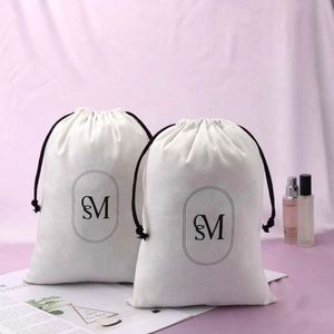 Custom Cotton Linen <b>Drawstring</b> <b>Pouch</b> Bag Organic Cotton Gift Jewelry Packaging Bag Eco-Friendly Storage Gift Bag for Party Favor - Product Image 3