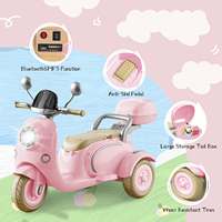 Nouvelle moto électrique pour adultes 12V, tricycle électrique 2 places pour enfants, scooter à roulettes avec télécommande pour tout-petits