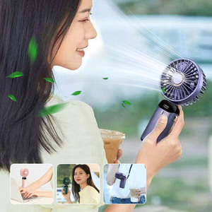 Quạt thông gió mini có thể sạc lại USB di động quạt treo cổ có thể gập lại quạt gió năm tốc độ có thể đeo túi làm mát có thể sạc lại - Product Image 6