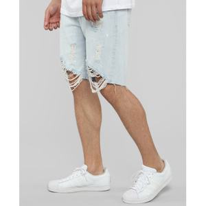 กางเกงยีนส์ขาสั้น ShanLai แบบขาดๆ ทรงฮิปฮอป สตรีทแวร์ คุณภาพสูง สไตล์คาร์โก้ - Product Image 3