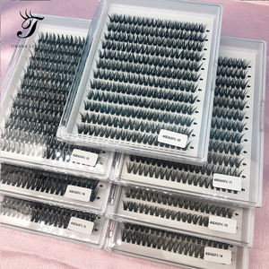 <span class=keywords><strong>Pestañas</strong></span> Postizas <span class=keywords><strong>de</strong></span> Pelo Sintético Ruso <span class=keywords><strong>Rizado</strong></span> Natural, Gruesas y Largas, Hechas a Mano, Extensiones <span class=keywords><strong>de</strong></span> <span class=keywords><strong>Pestañas</strong></span> Postizas DIY al por Mayor - Product Image 4