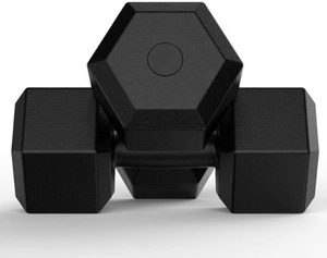VENTE FLASH Vente <span class=keywords><strong>en</strong></span> gros Haltères hexagonaux <span class=keywords><strong>en</strong></span> vinyle <span class=keywords><strong>plastique</strong></span> pour la musculation - Product Image 2