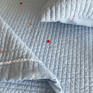 Juego de Ropa de Cama Infantil "You Are My Little Star" - Cubrecama Acolchado de 2 Piezas Estilo Ins, Lindo Diseño de Estrellas para Bebés y Niños Pequeños - Product Image 4