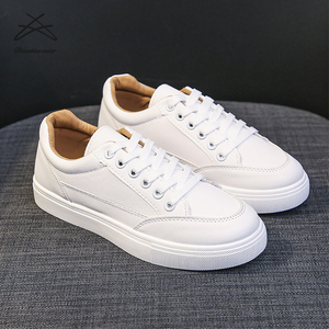 Scarpe da Ginnastica Casual da Donna Primaverili <span class=keywords><strong>Bianche</strong></span> con Lacci in PU, Semplici e Classiche per Ragazze e Sport - Product Image 3