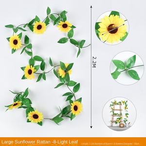 زهور عباد الشمس الاصطناعية المعلقة بالجملة بأسعار رخيصة لتزيين المنزل والمطبخ والحديقة وحفلات الزفاف - Product Image 3
