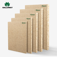 Papan Partikel Berlapis Melamin 1830x2750  4x8 kaki 16mm 18mm 3/4 1 inci Tahan Api untuk Panel Inti Pintu Kabinet