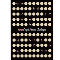 Affiche à gratter WOWEI pour la Saint-Valentin, défi de 100 positions sexuelles, affiche à gratter pour rendez-vous, cadeaux pour couples, jeu d'amour, jeu de couple