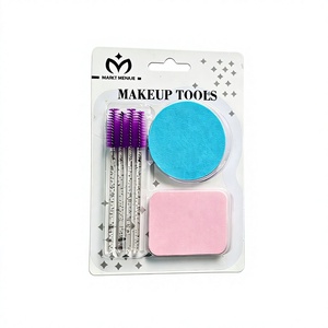 Set di Strumenti per il Trucco in Plastica con Spugnetta e Spazzola per Mascara, 12 Pezzi, Regalo Promozionale Originale - Product Image 1