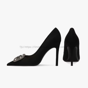 High Heels Senior Female New French Design Pointed Thin Heel Temperament Single <b>Shoes</b> - Product Image 2