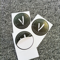 5cm Cercle Rond Autocollant Logo Personnalisé Imprimé Papier Adhésif Merci Autocollants Étiquettes D'emballage
