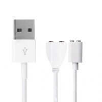 Adaptador de receptáculo tipo USB de 2 polos, Cable de carga, conector Pin Pogo magnético de PVC de 1M para impresora, escáner de código de barras para ordenador