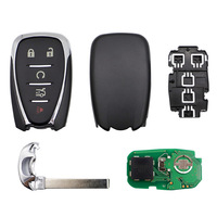 Llave Inteligente de 5 Botones con Sistema Keyless Go, ASK433mhz, Chip 46, HYQ4EA, Llave de Coche con Control Remoto y Chip HU100