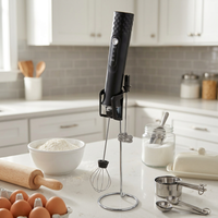 Mixeur à café portable élégant et moderne à 3 vitesses, rechargeable par USB, avec fonction à une touche, durable, mousseur à lait électrique professionnel