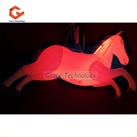 Modelo de caballo inflable hecho a medida, modelo de animal de caballo inflable publicitario para eventos comerciales