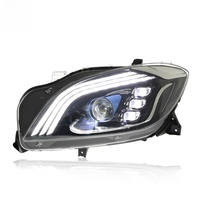 Ensemble de phares LED de style Maybach pour Mercedes-Benz ML W166 (2012-2015) avec lentille de projecteur, feux de jour (DRL) et clignotants séquentiels