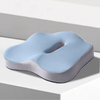 Coussin de siège ergonomique pour voiture, en mousse à mémoire de forme orthopédique, pour soulager les douleurs du dos, de la sciatique et du coccyx