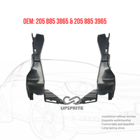 Nouveau support de pare-chocs avant noir gauche/droit inférieur OEM 2058853865/2058853965 avec crochet de remorquage pour AMG W205 Classe C à clipser