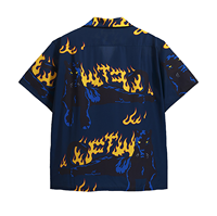 T-shirts pour hommes à imprimé tatouage panthère flamme style old school, décontractés, graphiques, de haute qualité, style hawaïen