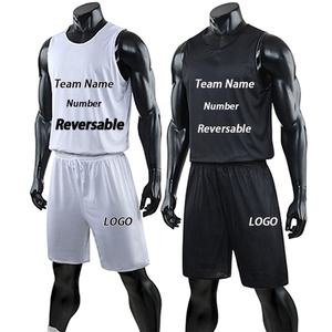 Benutzer definierte Günstige Gute Qualität Basketball Uniform Mesh Material Blank Reversible Großhandel Jugend Basketball Trikot - Product Image 1