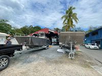 Bateau de débarquement en alliage d'aluminium de 9 m, neuf, pour la pêche et le travail en barge